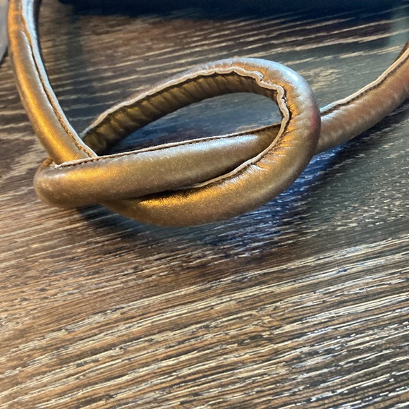 Carlos Falchi Black Suede Gold Interior Evening Bag NWOT - Picture 7 of 8